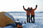 Два сахалинца-экстремала прошли 300 км по морскому льду между Сахалином и материком